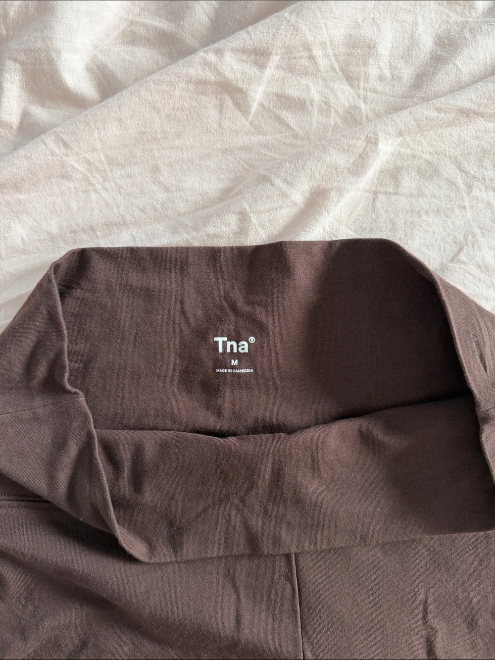 TNA High-Rise Bike Shorts in Dark Brown - Picture 2 of 6